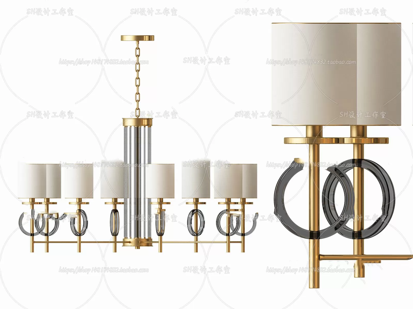 Lights – Chandelier 3D Models – 0539