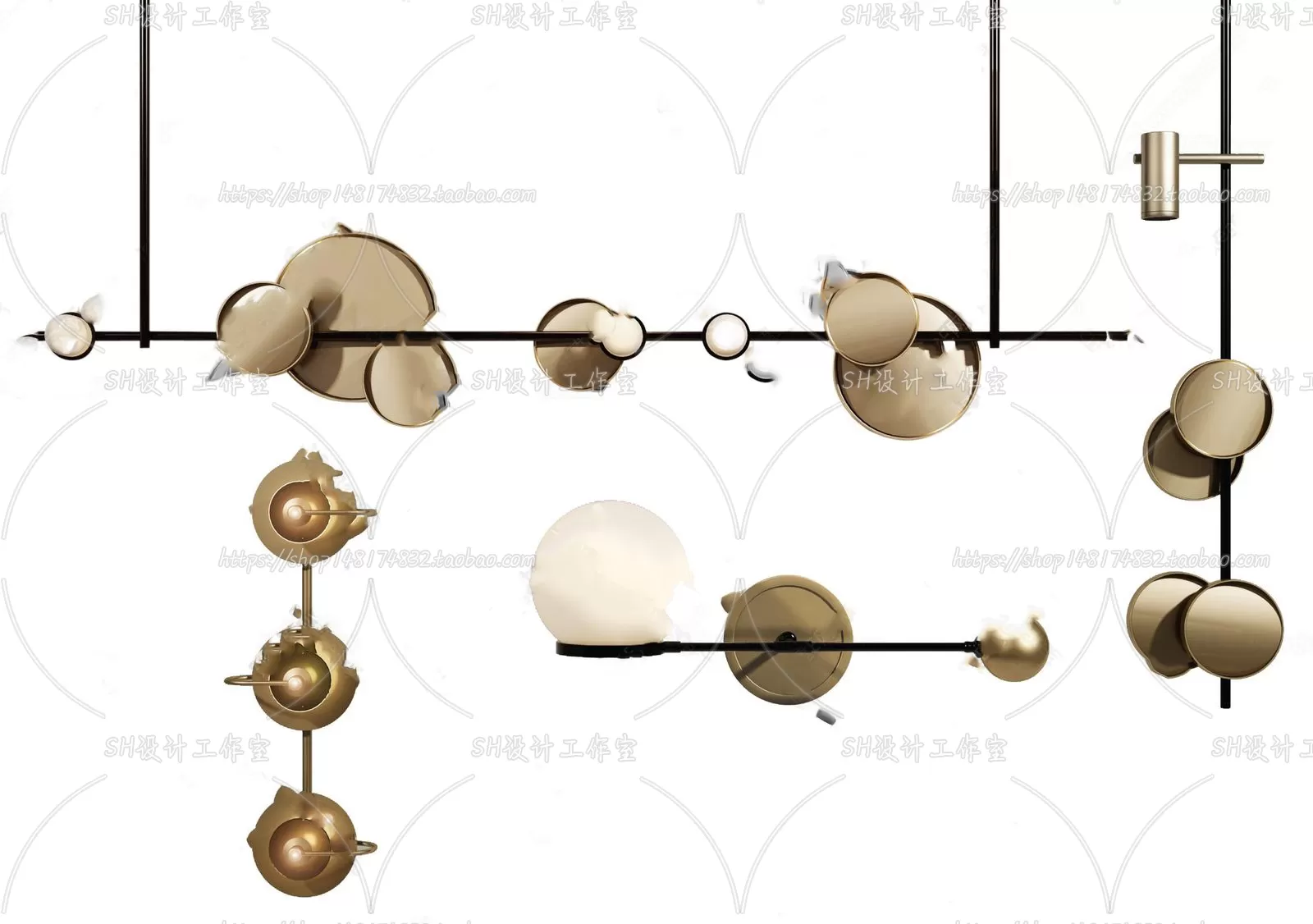 Lights – Chandelier 3D Models – 0541