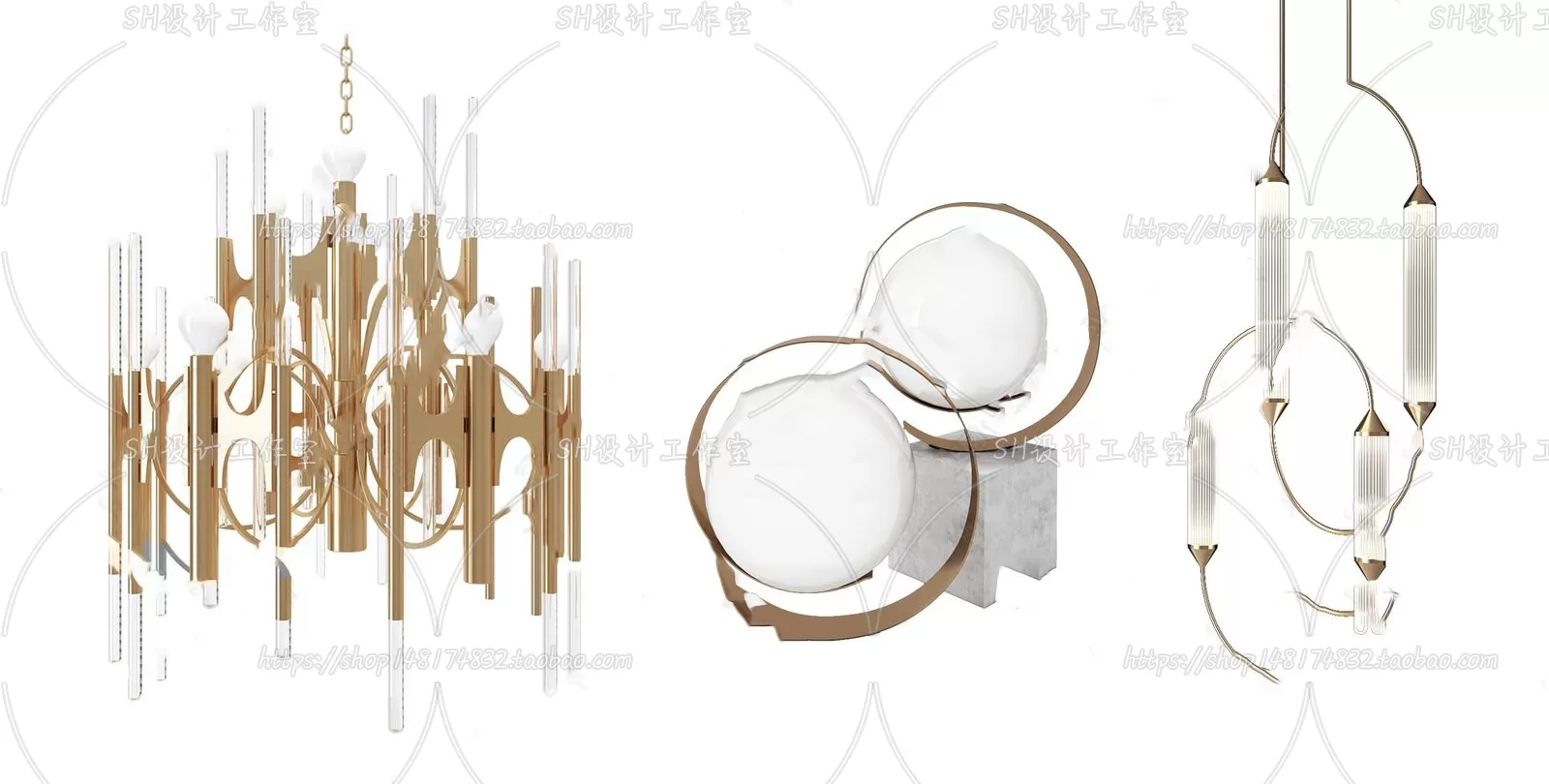 Lights – Chandelier 3D Models – 0543