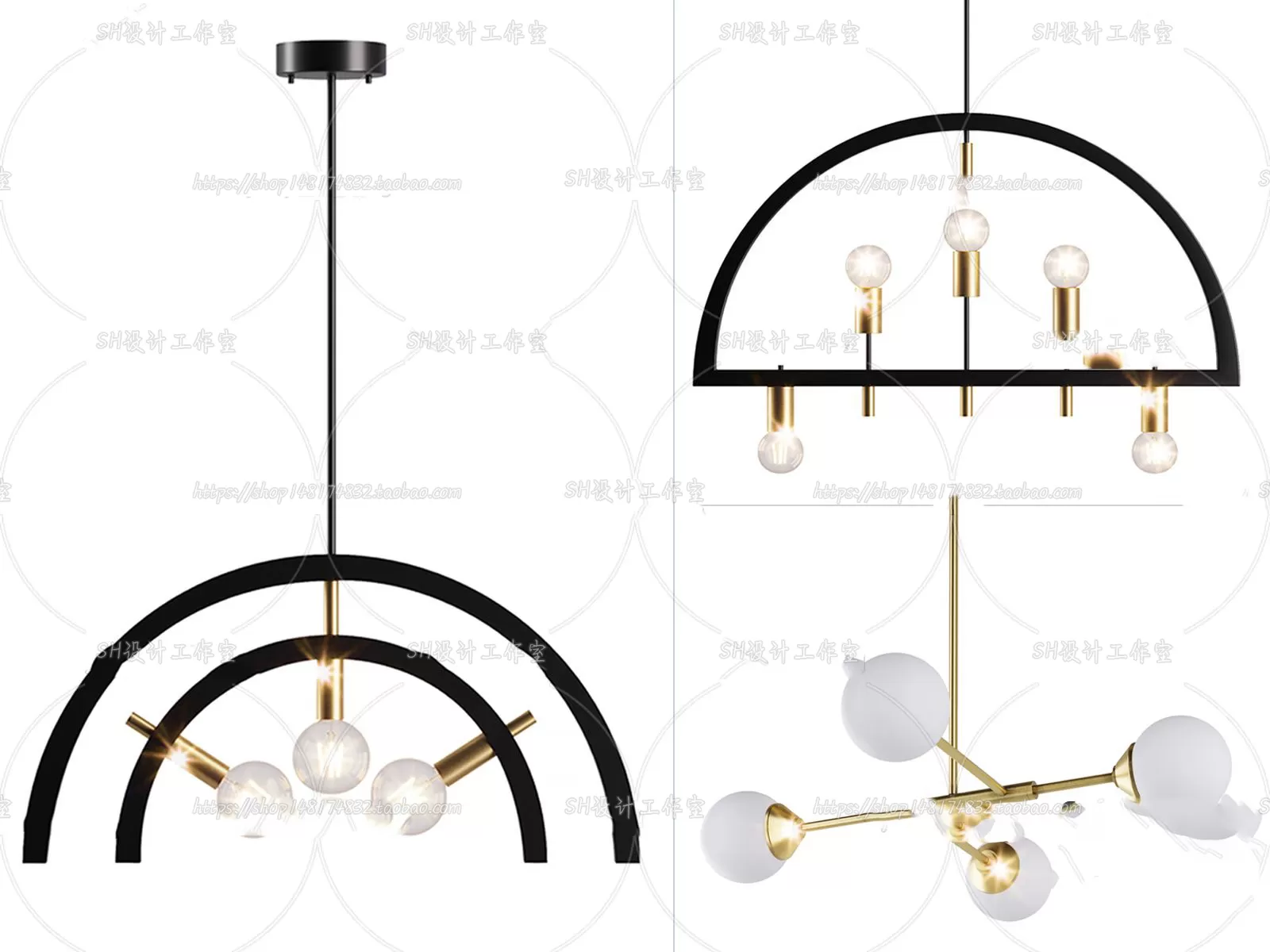 Lights – Chandelier 3D Models – 0545