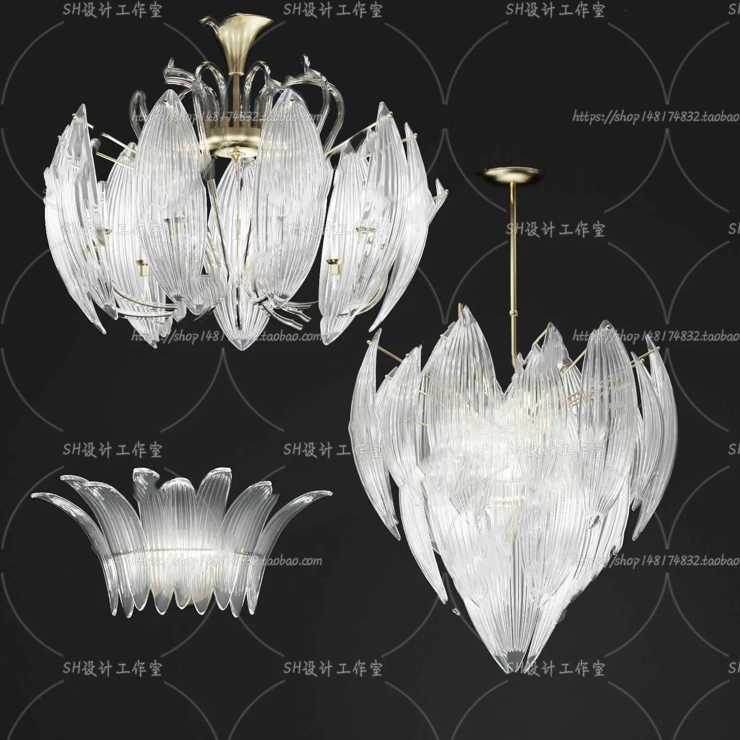 Lights – Chandelier 3D Models – 0549
