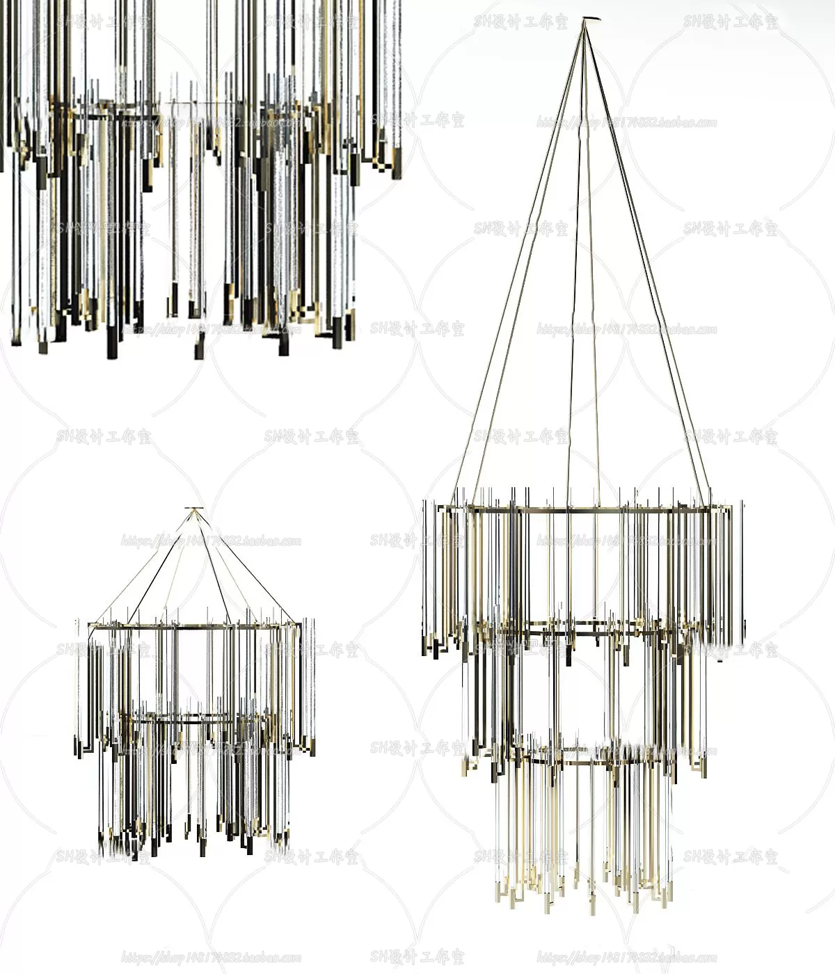 Lights – Chandelier 3D Models – 0550