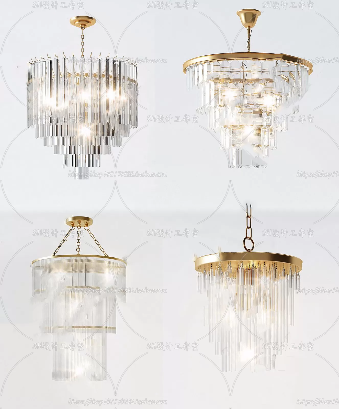 Lights – Chandelier 3D Models – 0553