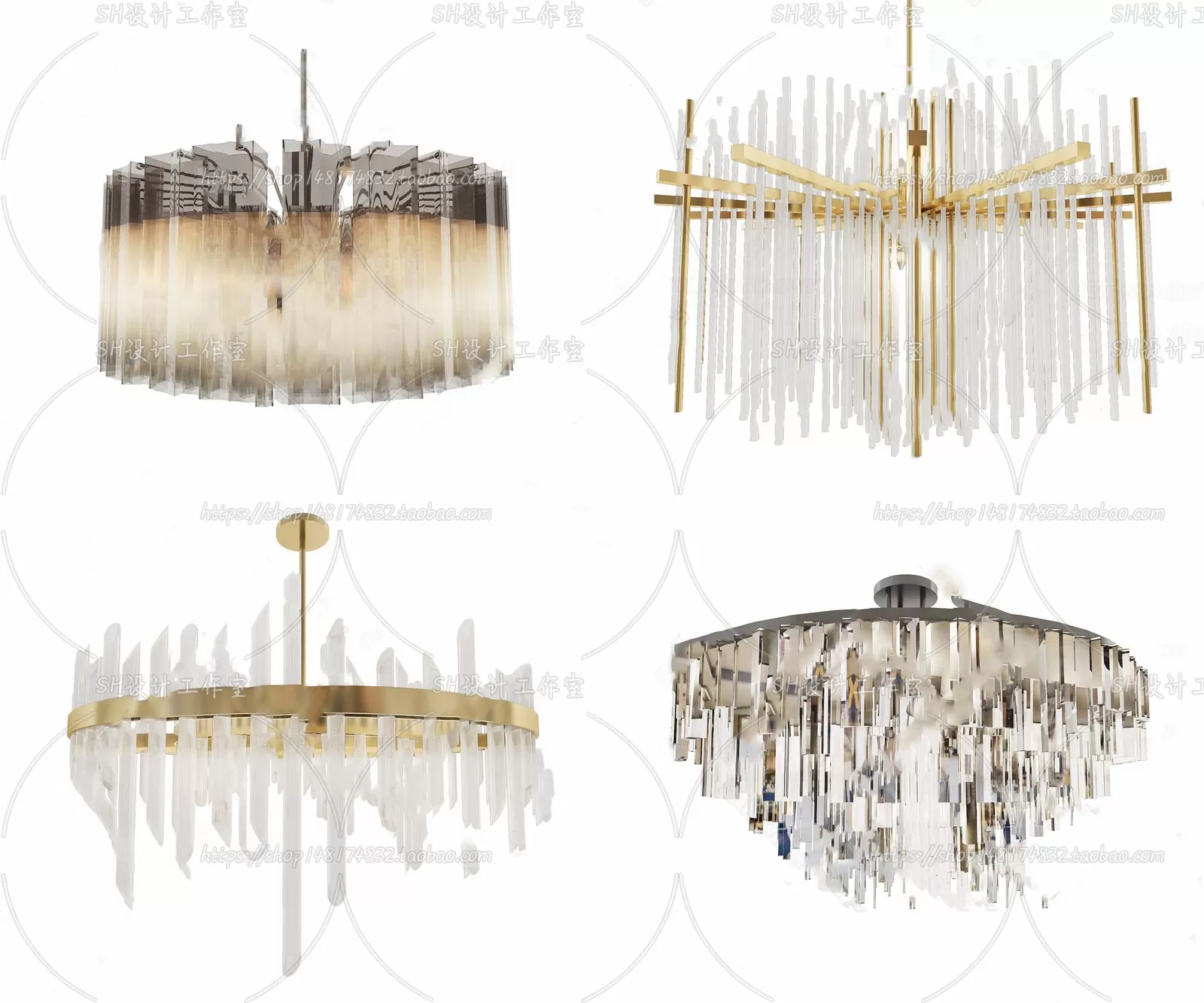 Lights – Chandelier 3D Models – 0555