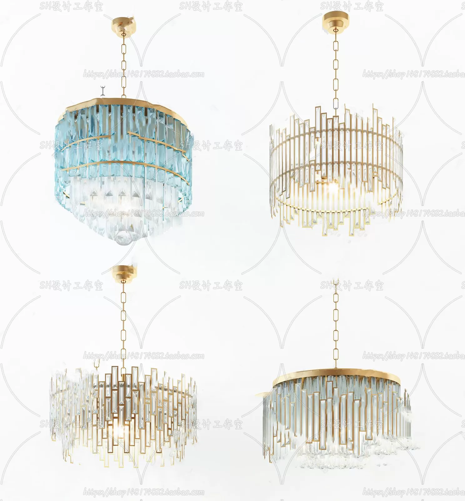 Lights – Chandelier 3D Models – 0556