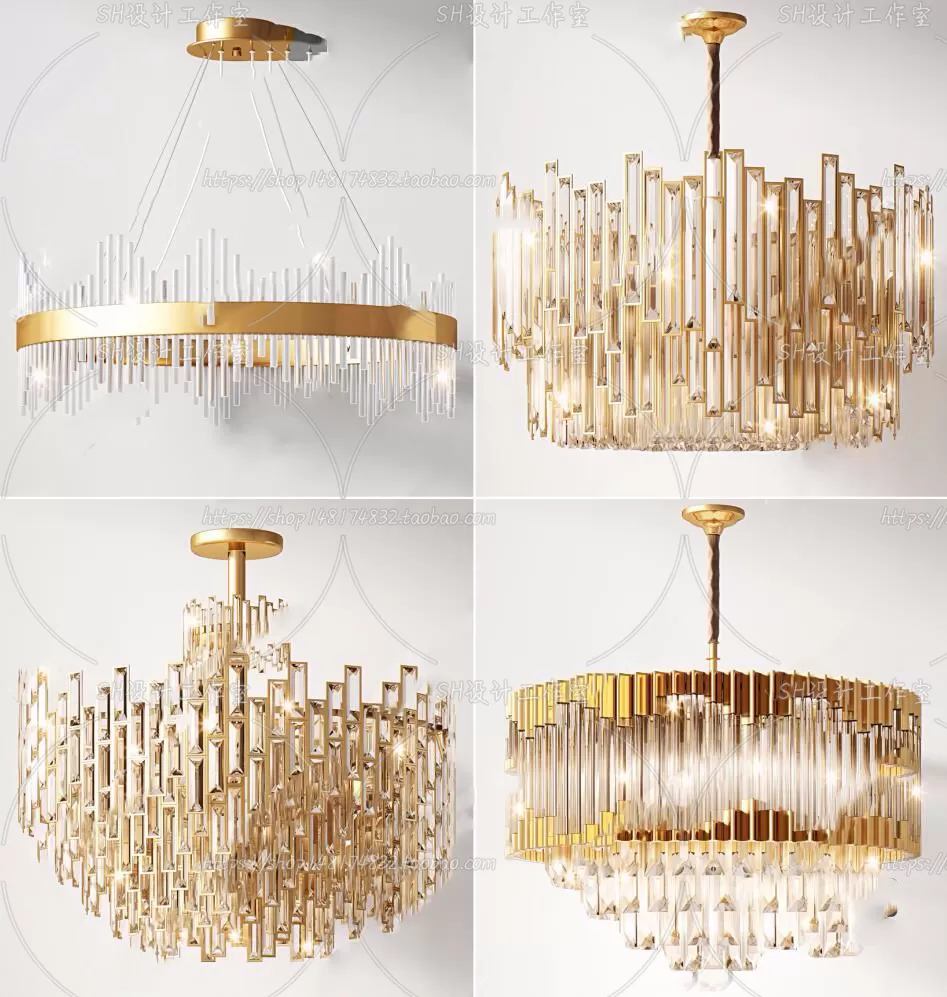 Lights – Chandelier 3D Models – 0558