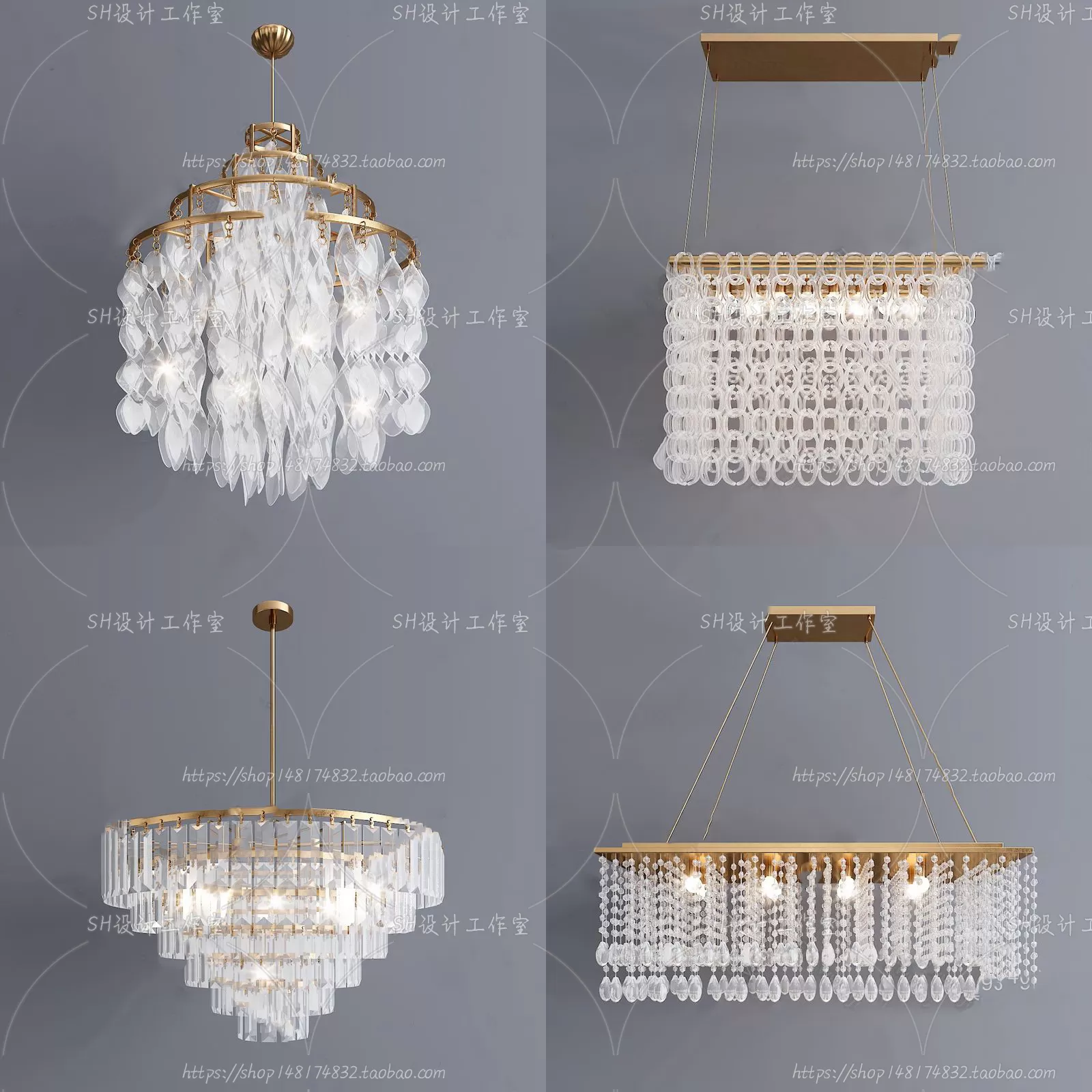 Lights – Chandelier 3D Models – 0559