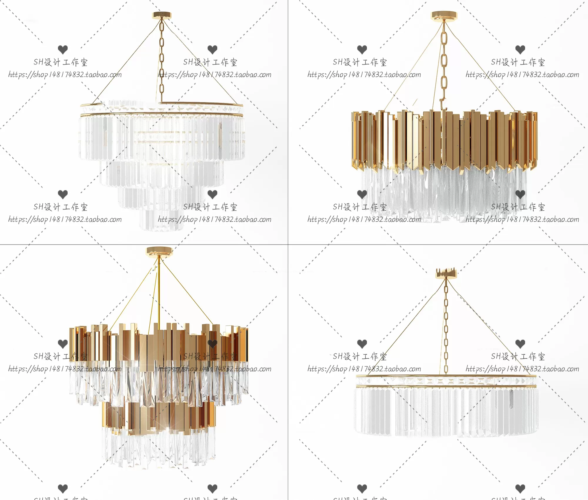 Lights – Chandelier 3D Models – 0561