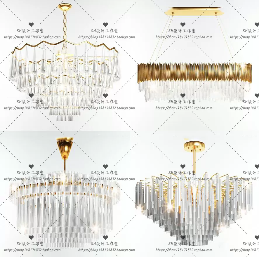 Lights – Chandelier 3D Models – 0562