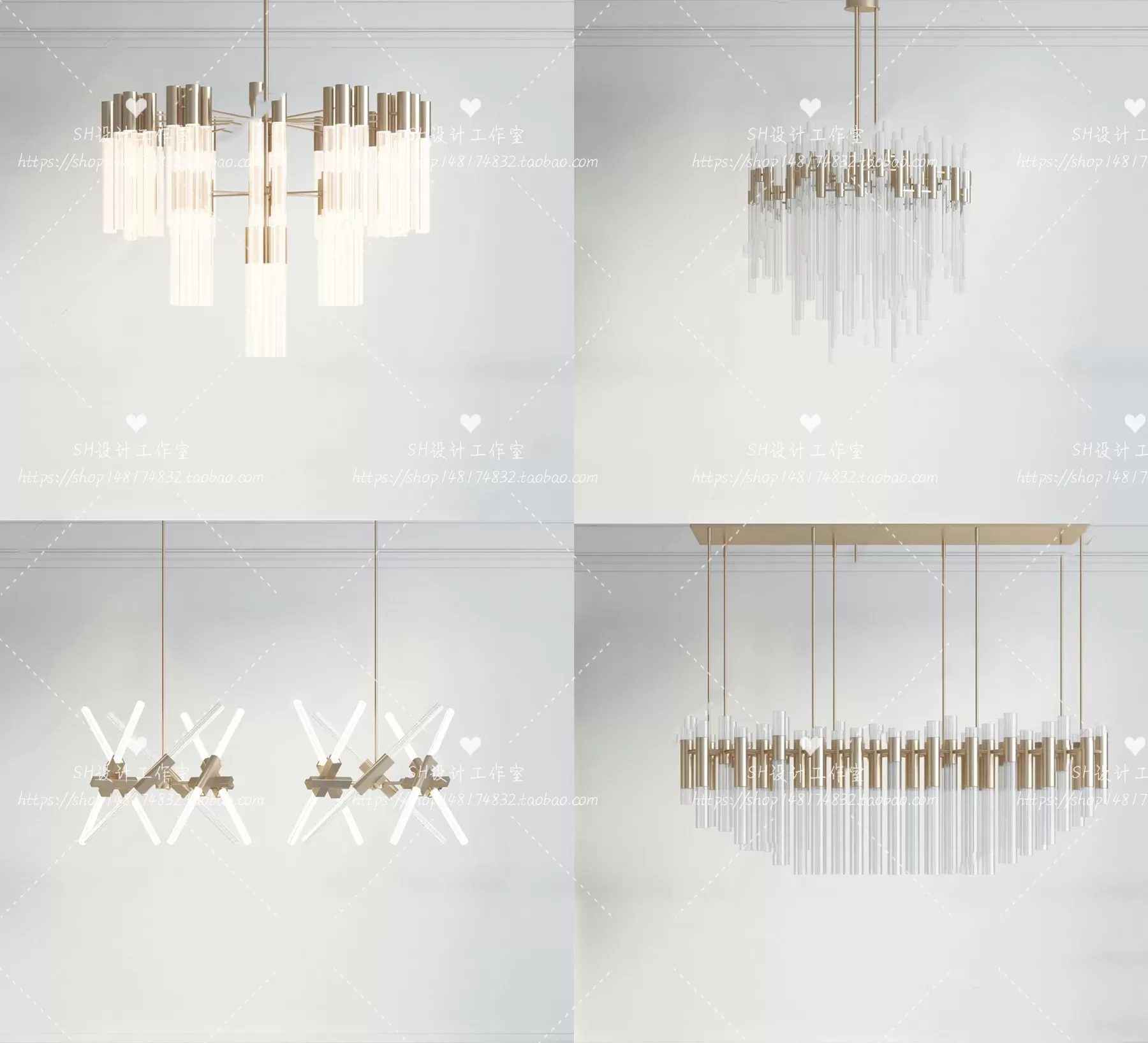 Lights – Chandelier 3D Models – 0563