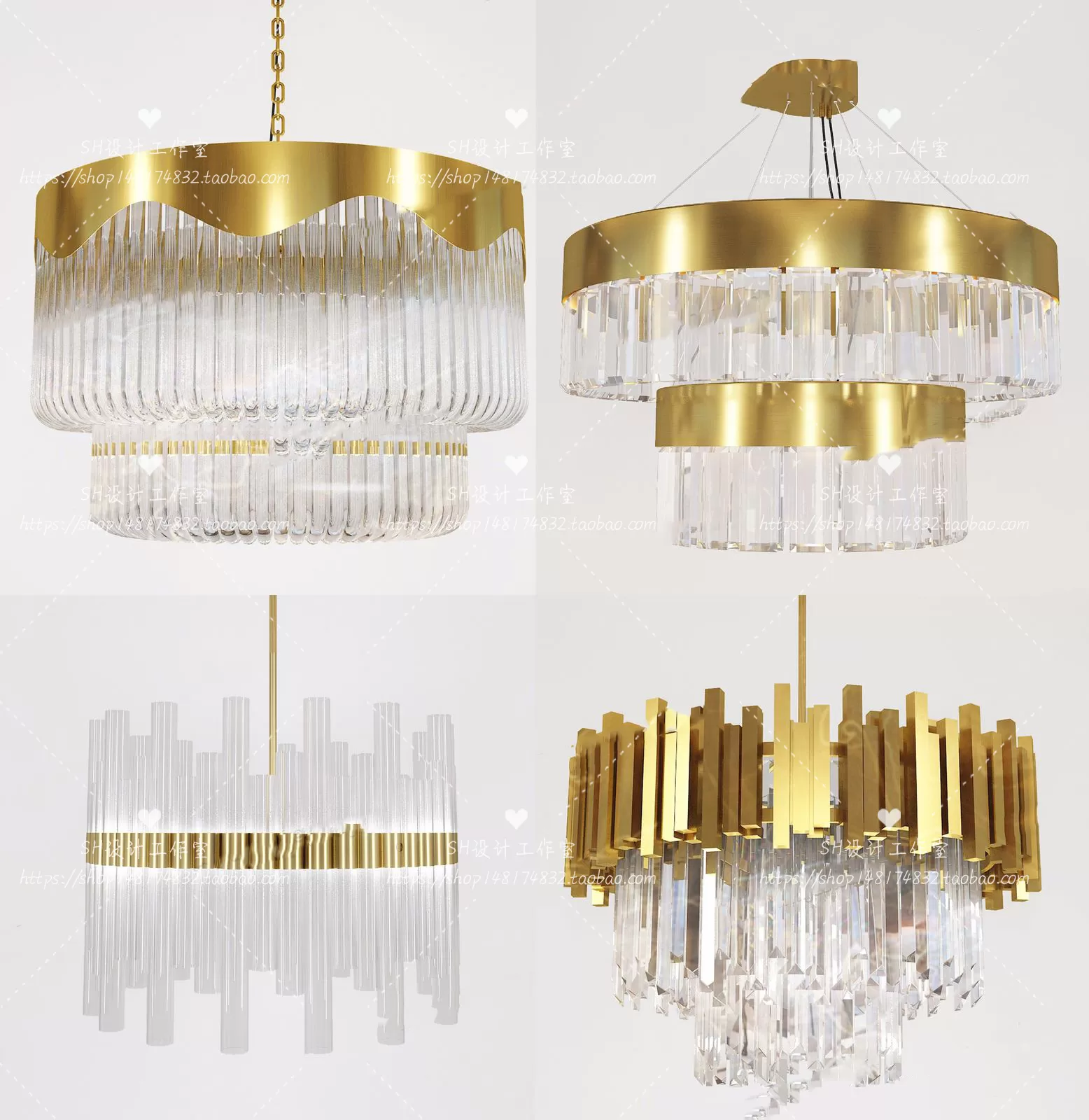 Lights – Chandelier 3D Models – 0565
