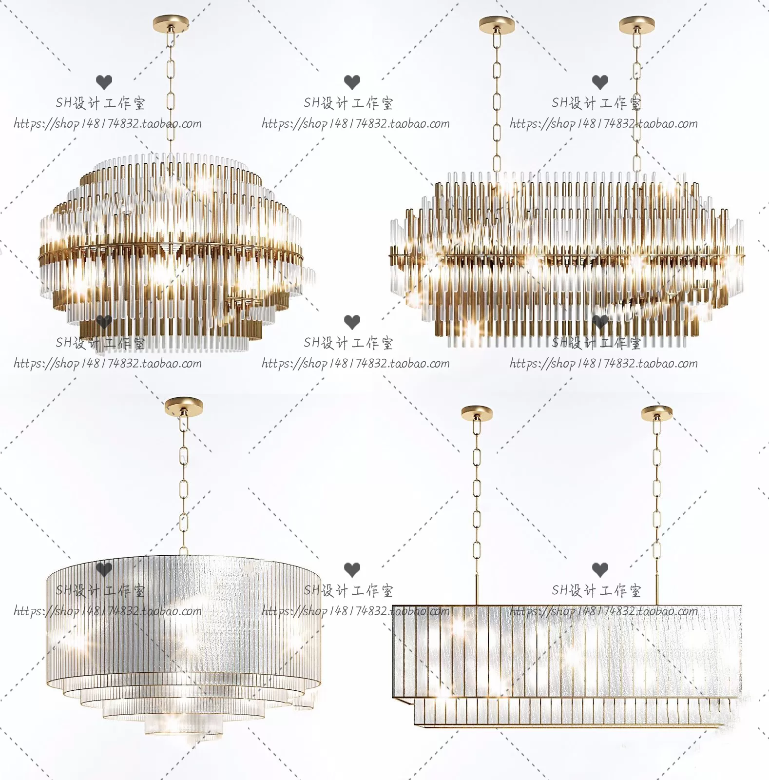 Lights – Chandelier 3D Models – 0567