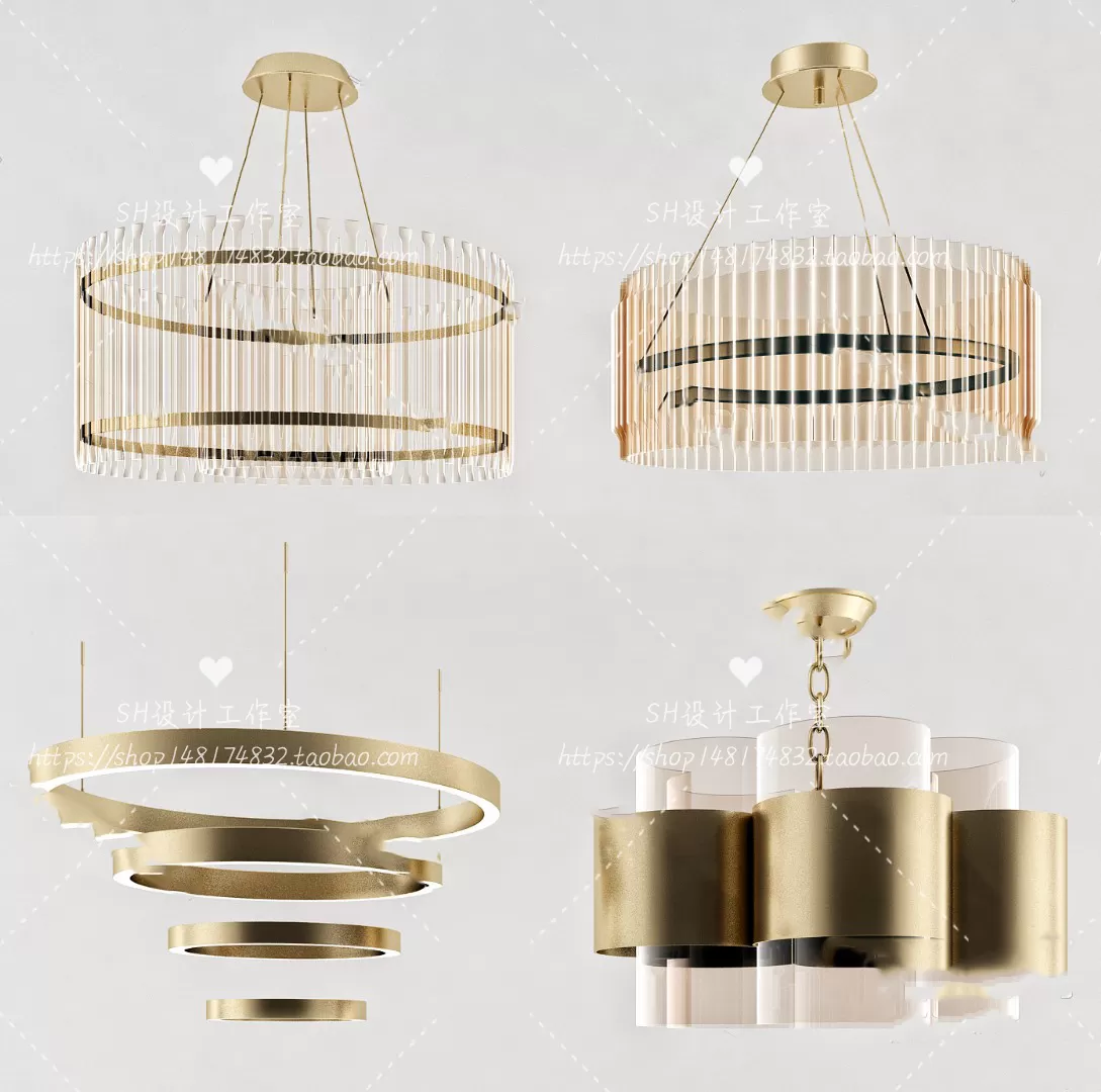 Lights – Chandelier 3D Models – 0568