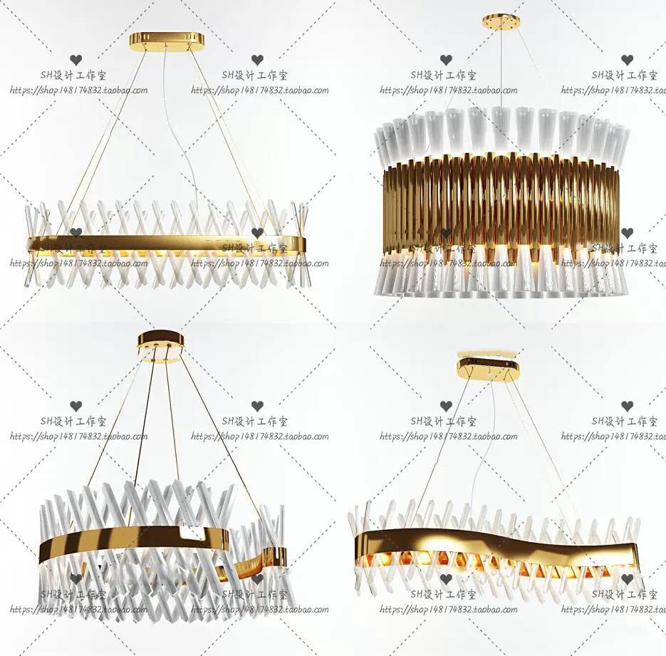 Lights – Chandelier 3D Models – 0569