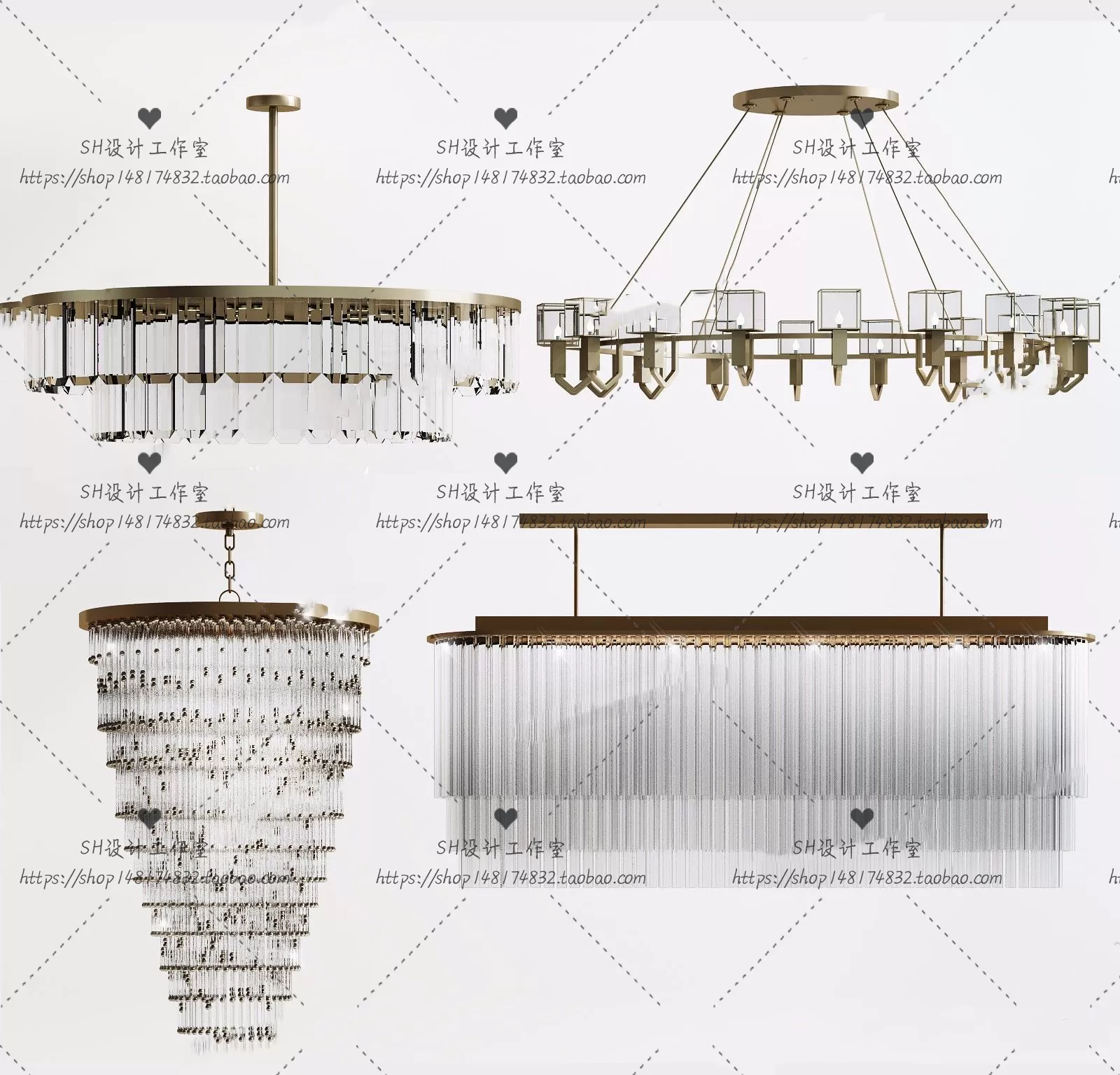 Lights – Chandelier 3D Models – 0571