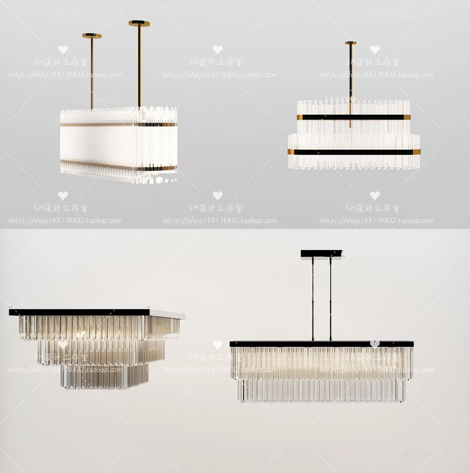 Lights – Chandelier 3D Models – 0572