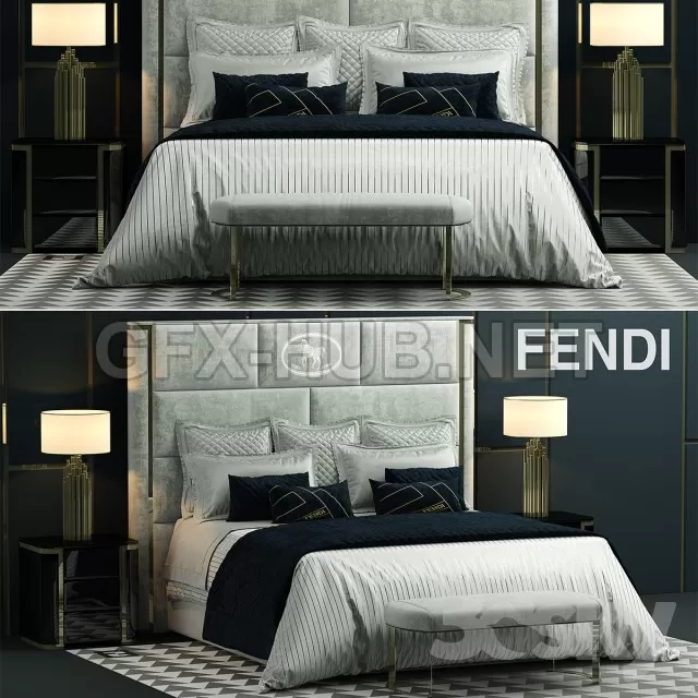Bed fendi montgomery bed – 207651