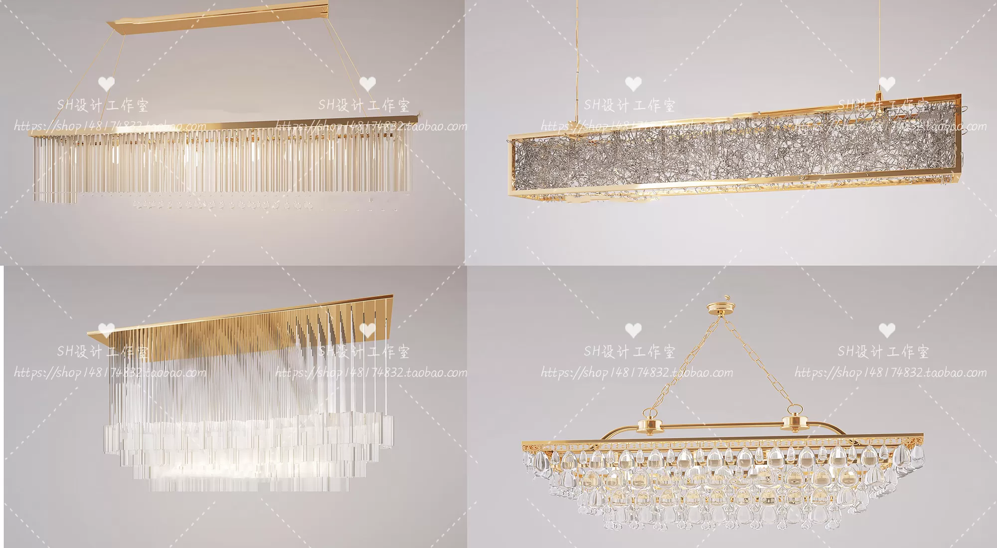 Lights – Chandelier 3D Models – 0574