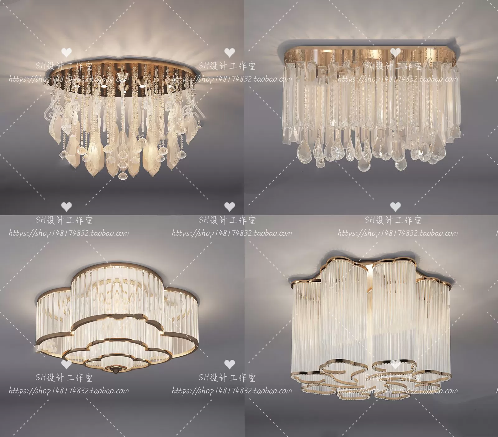 Lights – Chandelier 3D Models – 0575