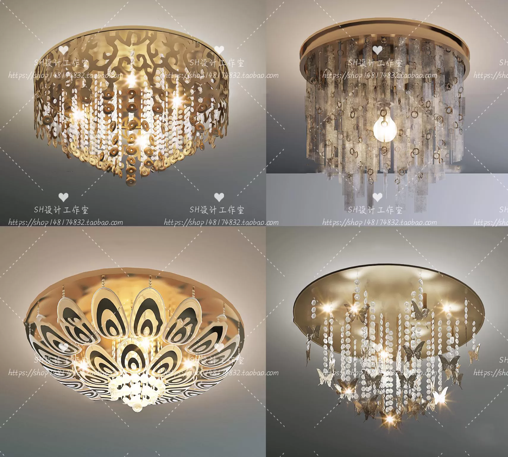 Lights – Chandelier 3D Models – 0577