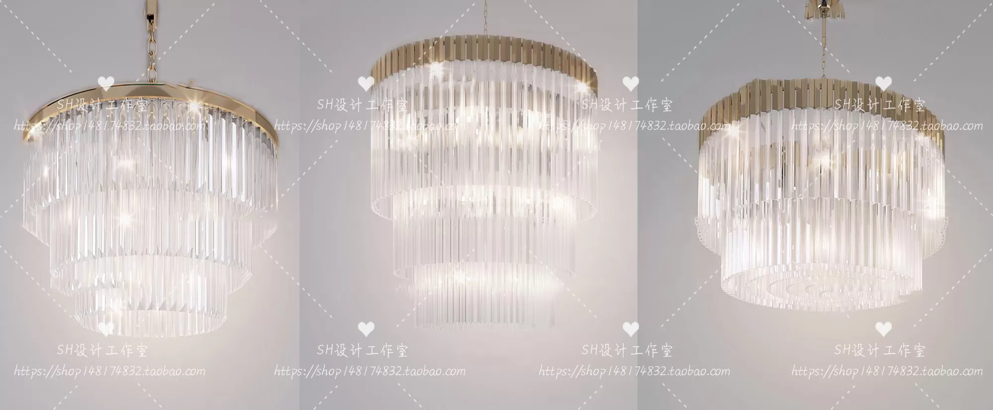 Lights – Chandelier 3D Models – 0579