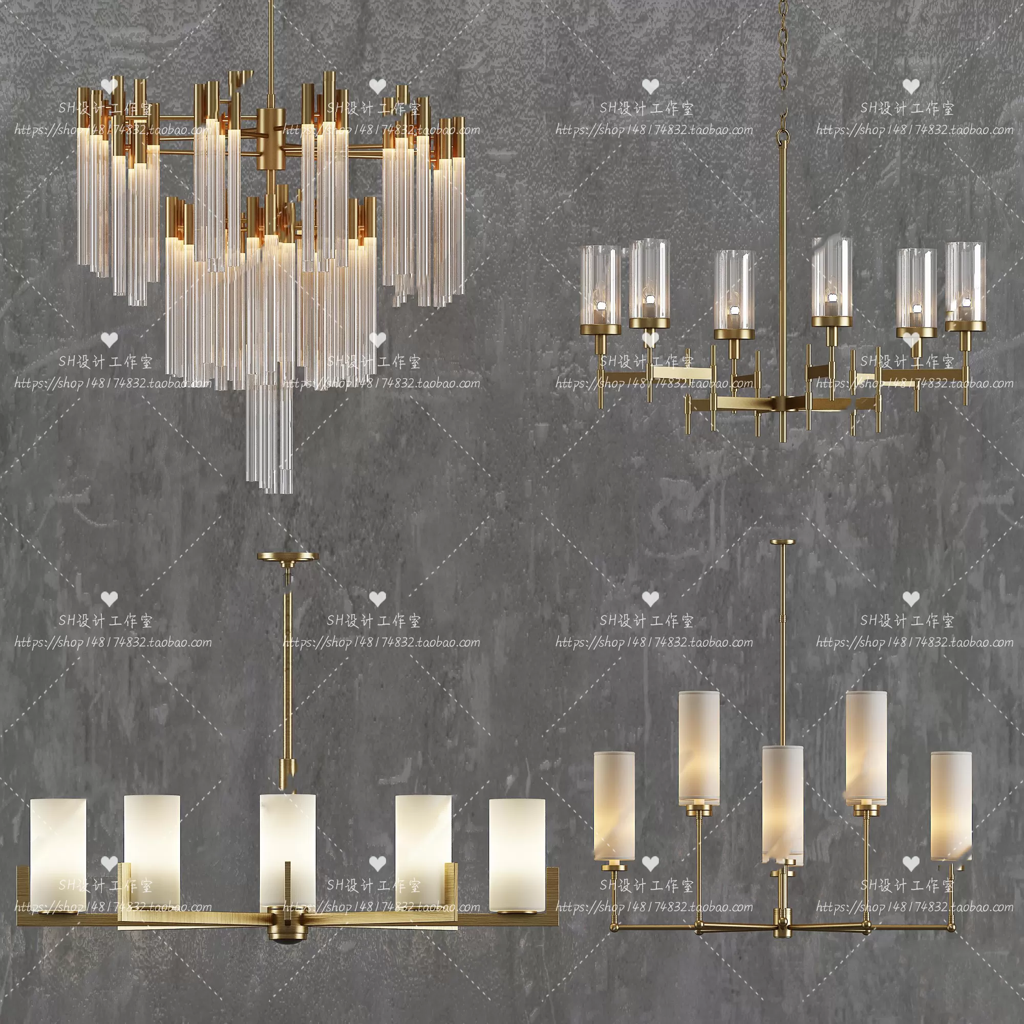 Lights – Chandelier 3D Models – 0583
