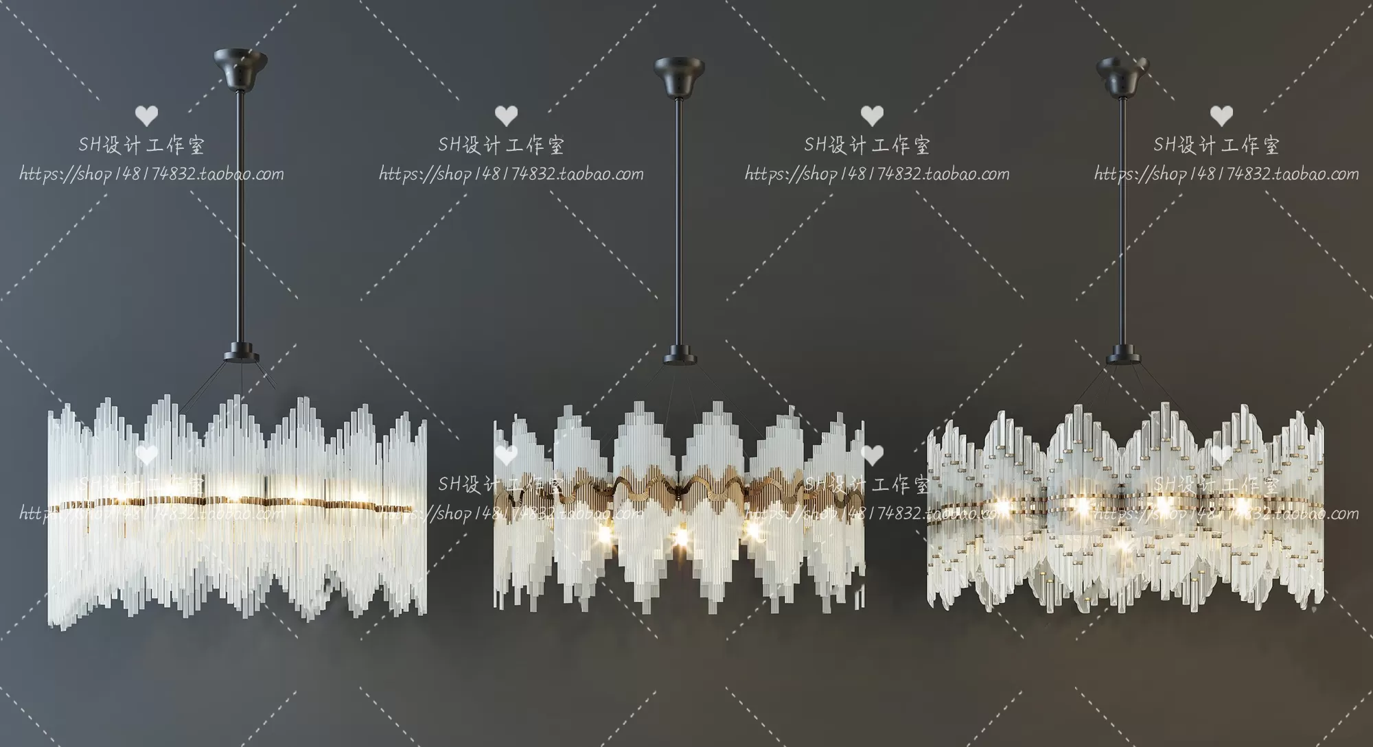 Lights – Chandelier 3D Models – 0586