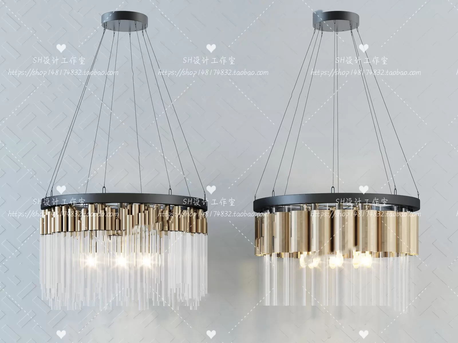 Lights – Chandelier 3D Models – 0588