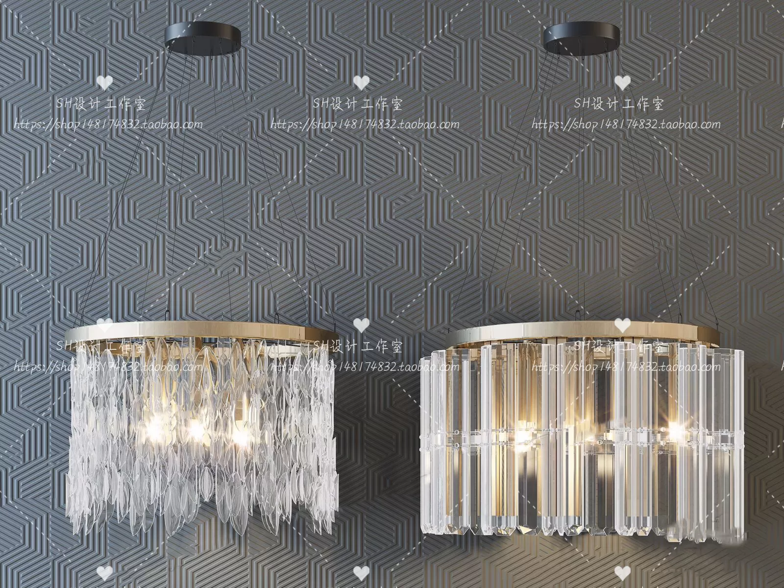 Lights – Chandelier 3D Models – 0589