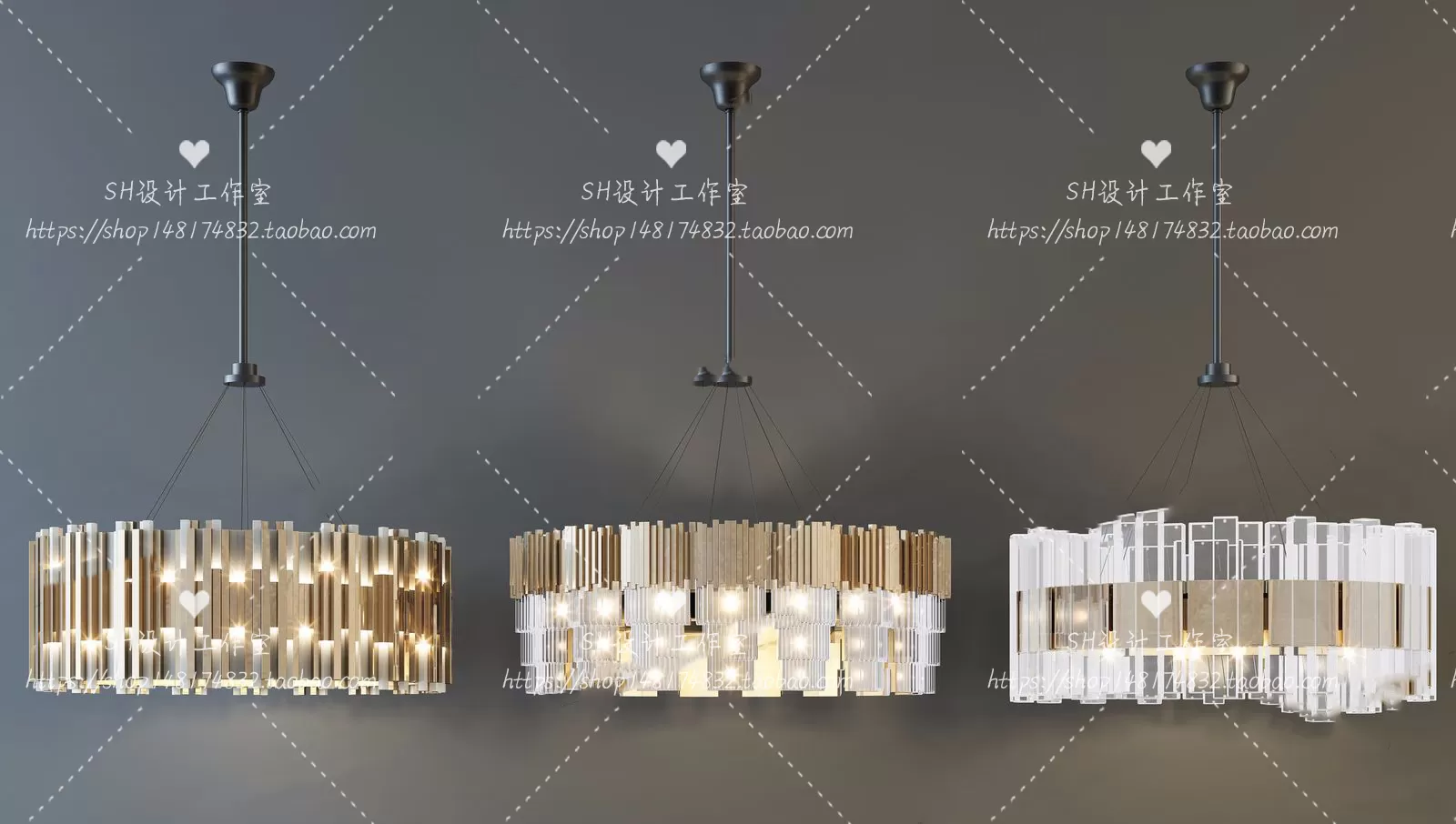 Lights – Chandelier 3D Models – 0590