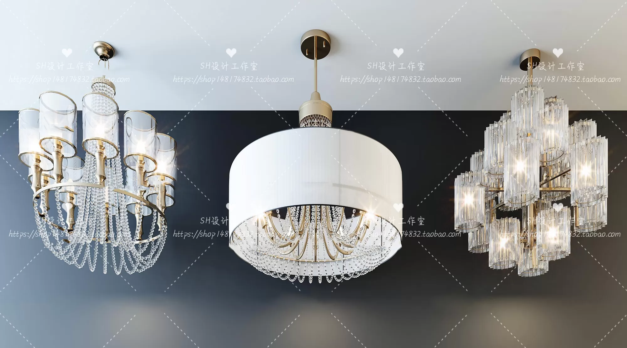 Lights – Chandelier 3D Models – 0596