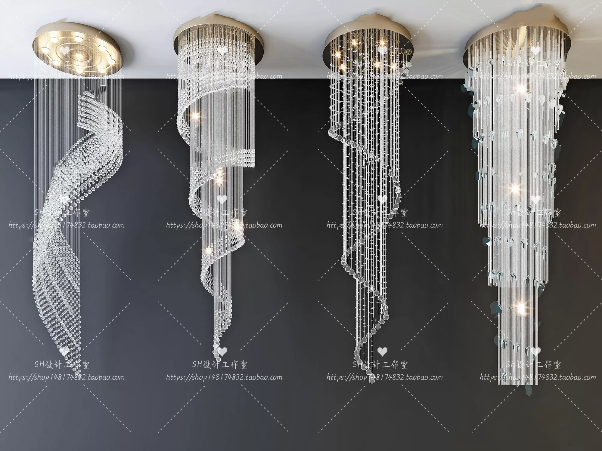 Lights – Chandelier 3D Models – 0600