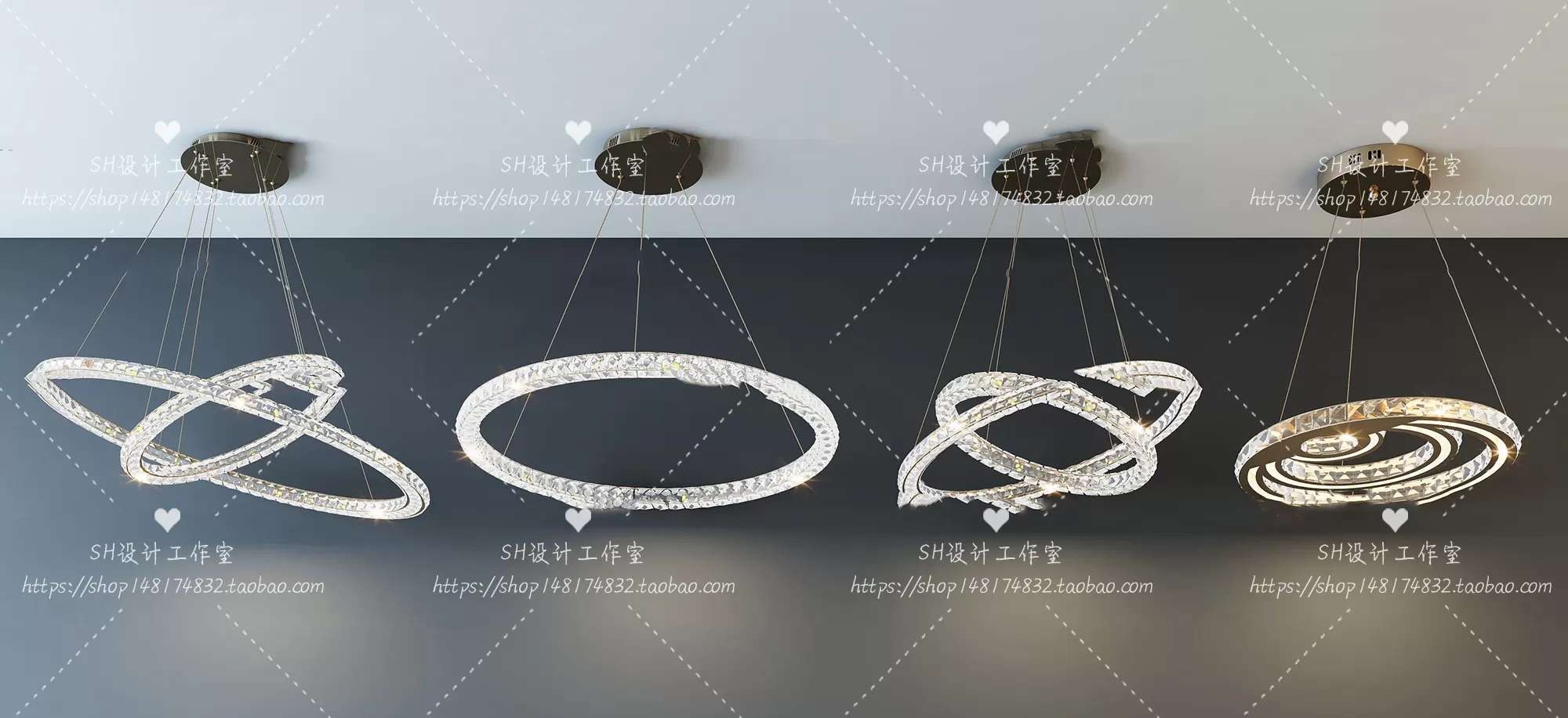 Lights – Chandelier 3D Models – 0606