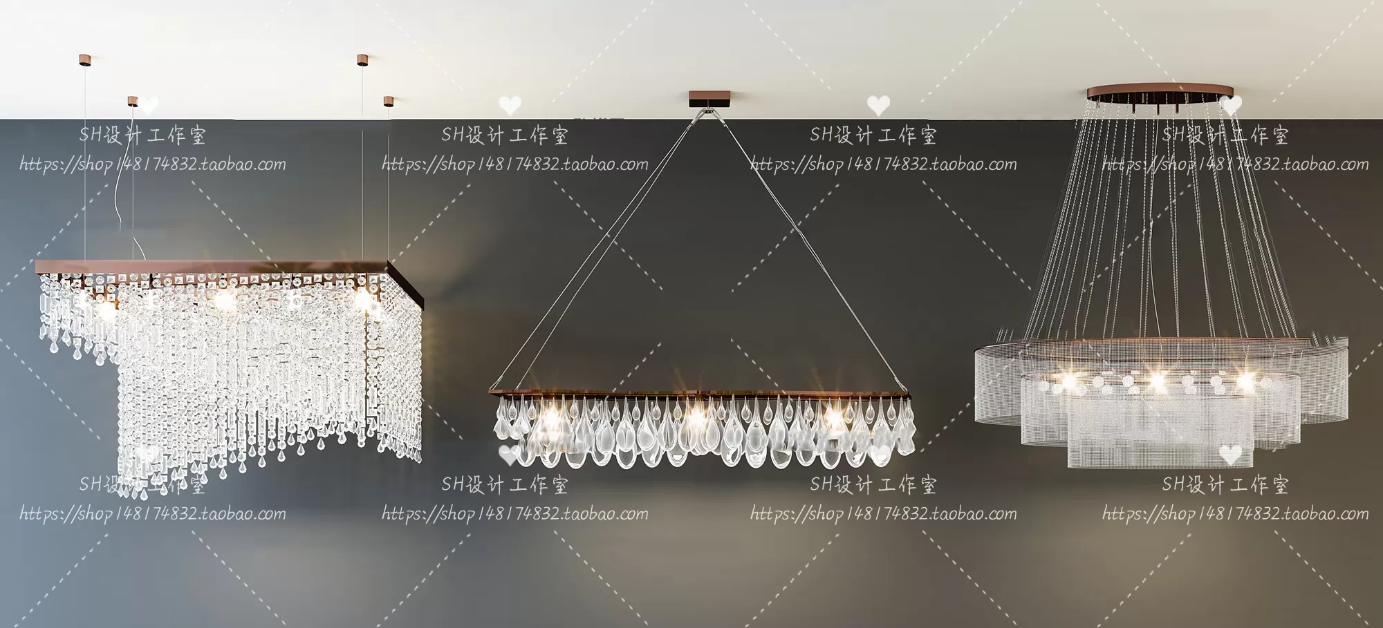Lights – Chandelier 3D Models – 0607