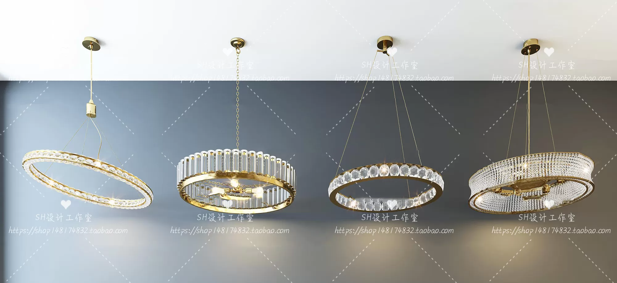 Lights – Chandelier 3D Models – 0609