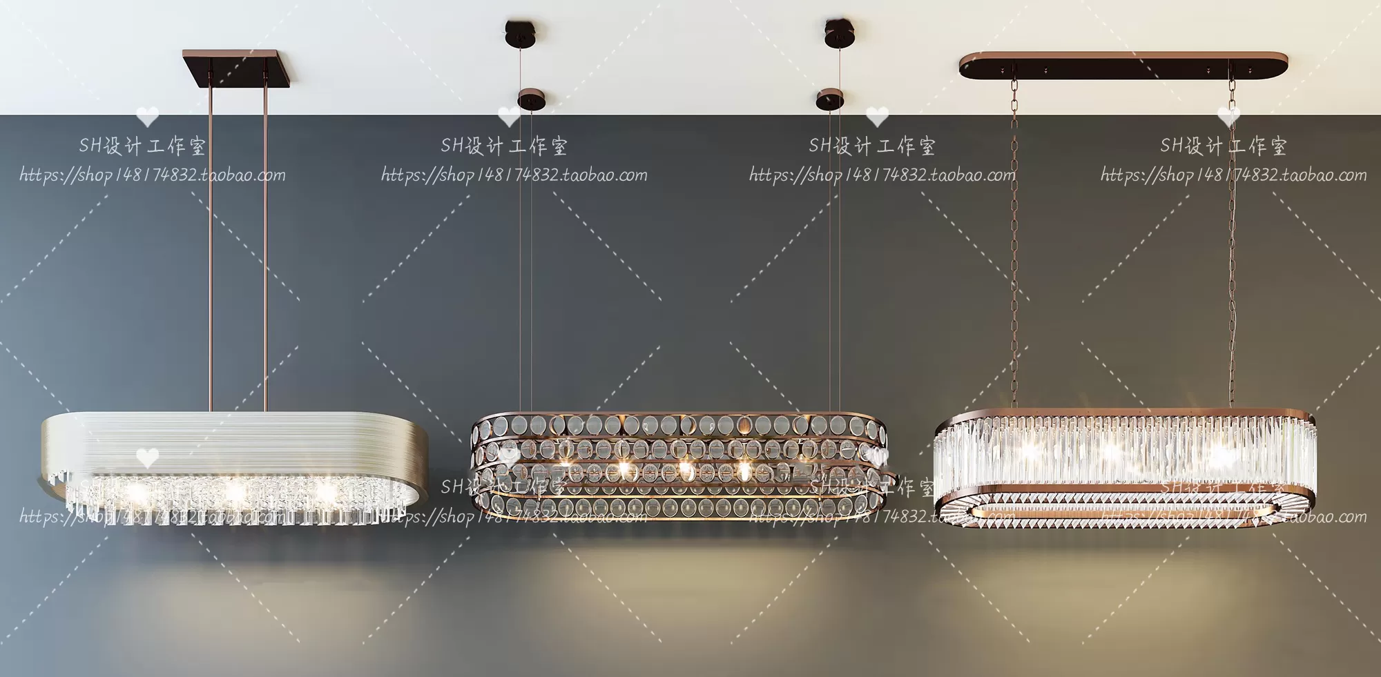 Lights – Chandelier 3D Models – 0611