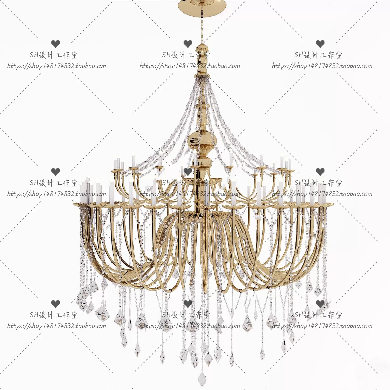 Lights – Chandelier 3D Models – 0614