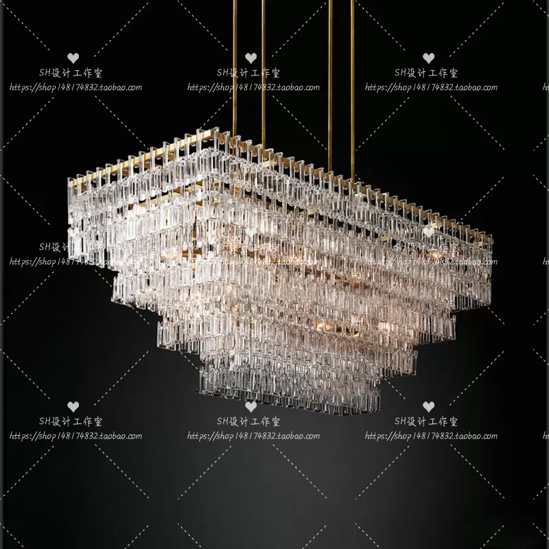 Lights – Chandelier 3D Models – 0617