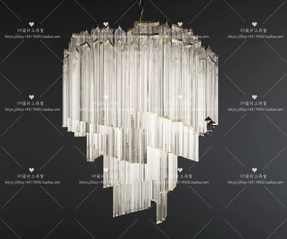 Lights – Chandelier 3D Models – 0618