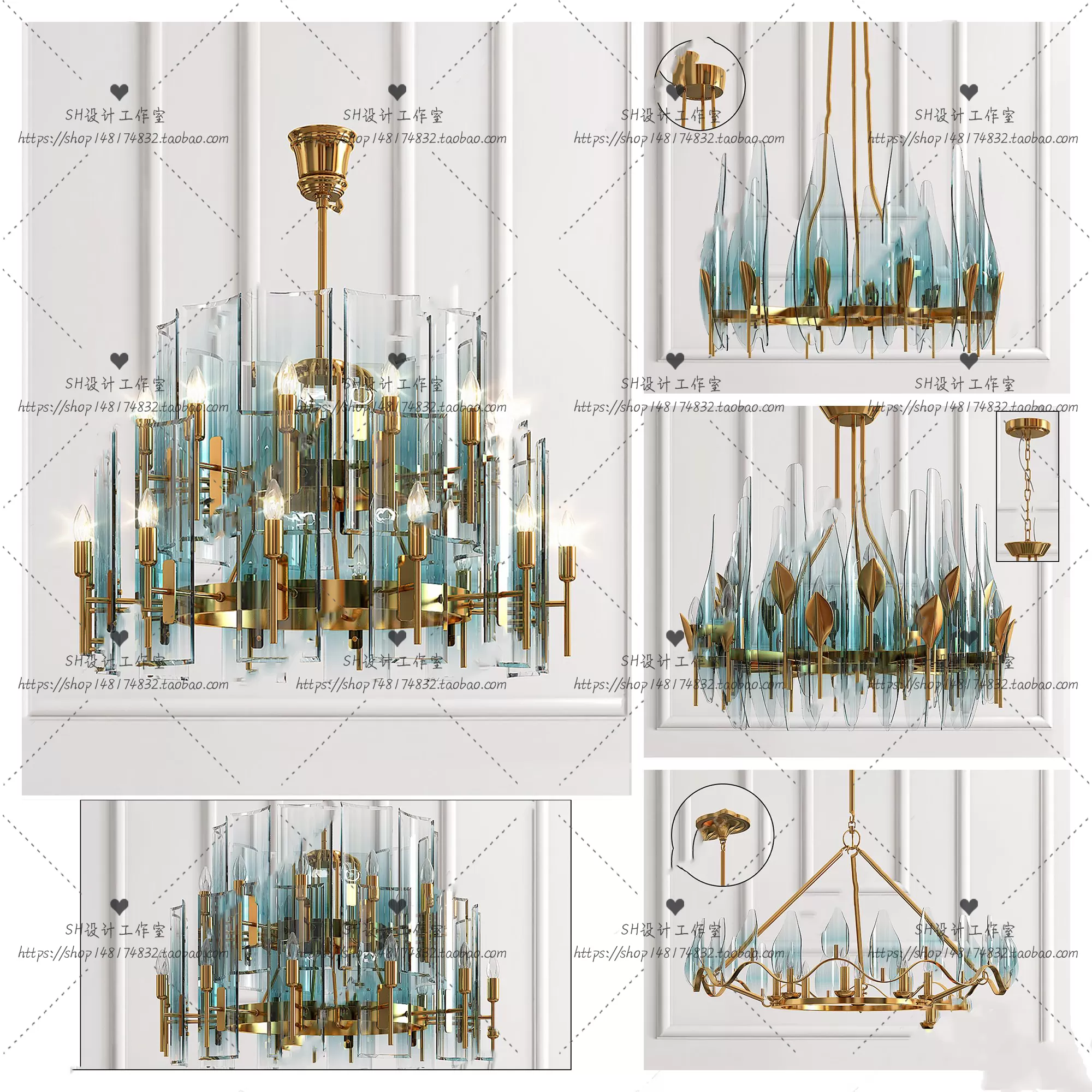 Lights – Chandelier 3D Models – 0624