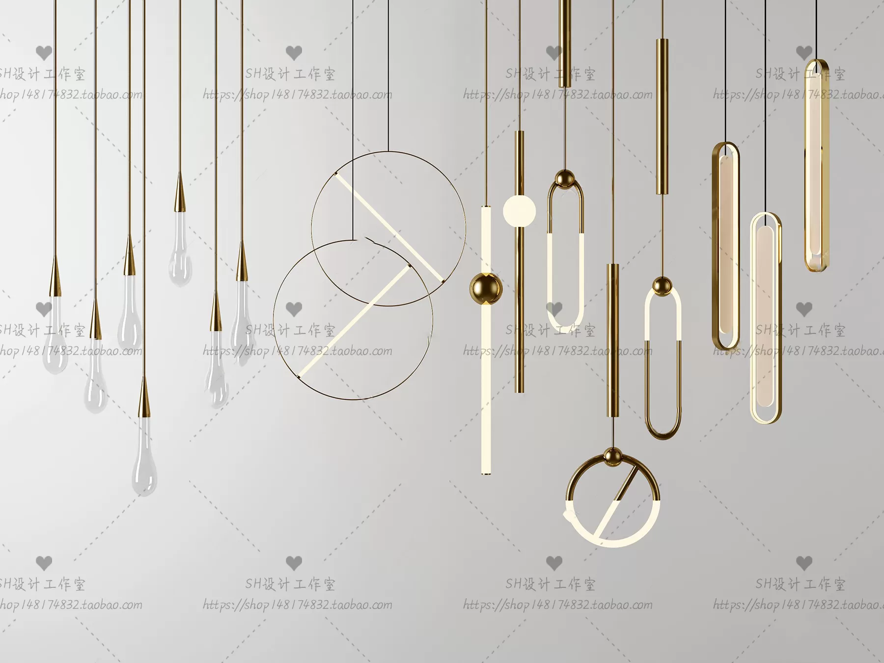 Lights – Chandelier 3D Models – 0628