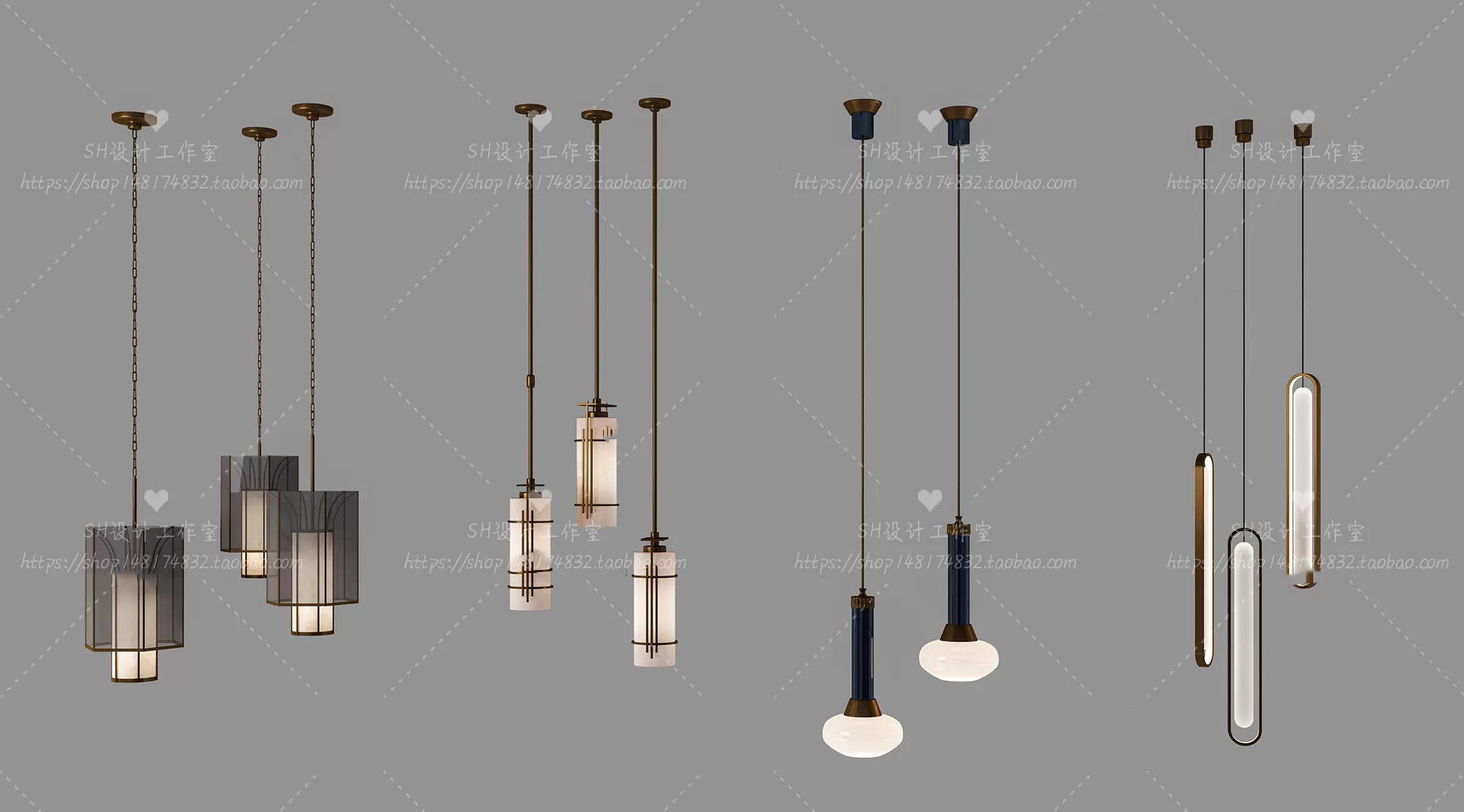 Lights – Chandelier 3D Models – 0634