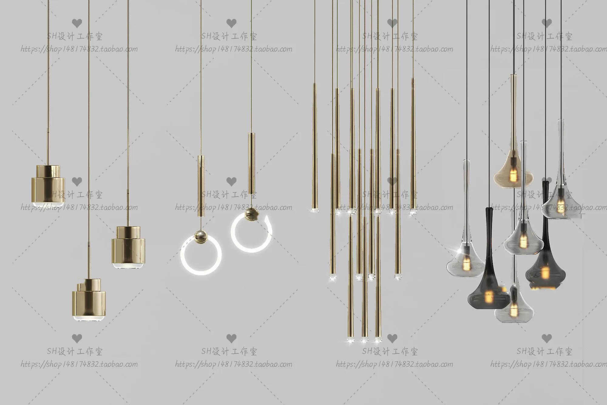 Lights – Chandelier 3D Models – 0637