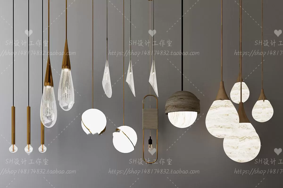 Lights – Chandelier 3D Models – 0640