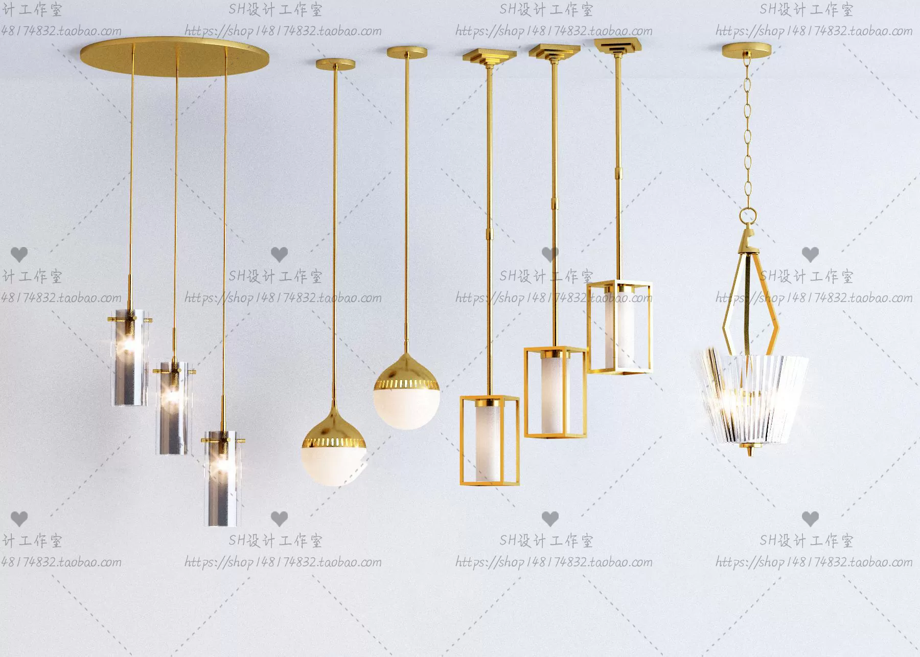 Lights – Chandelier 3D Models – 0644