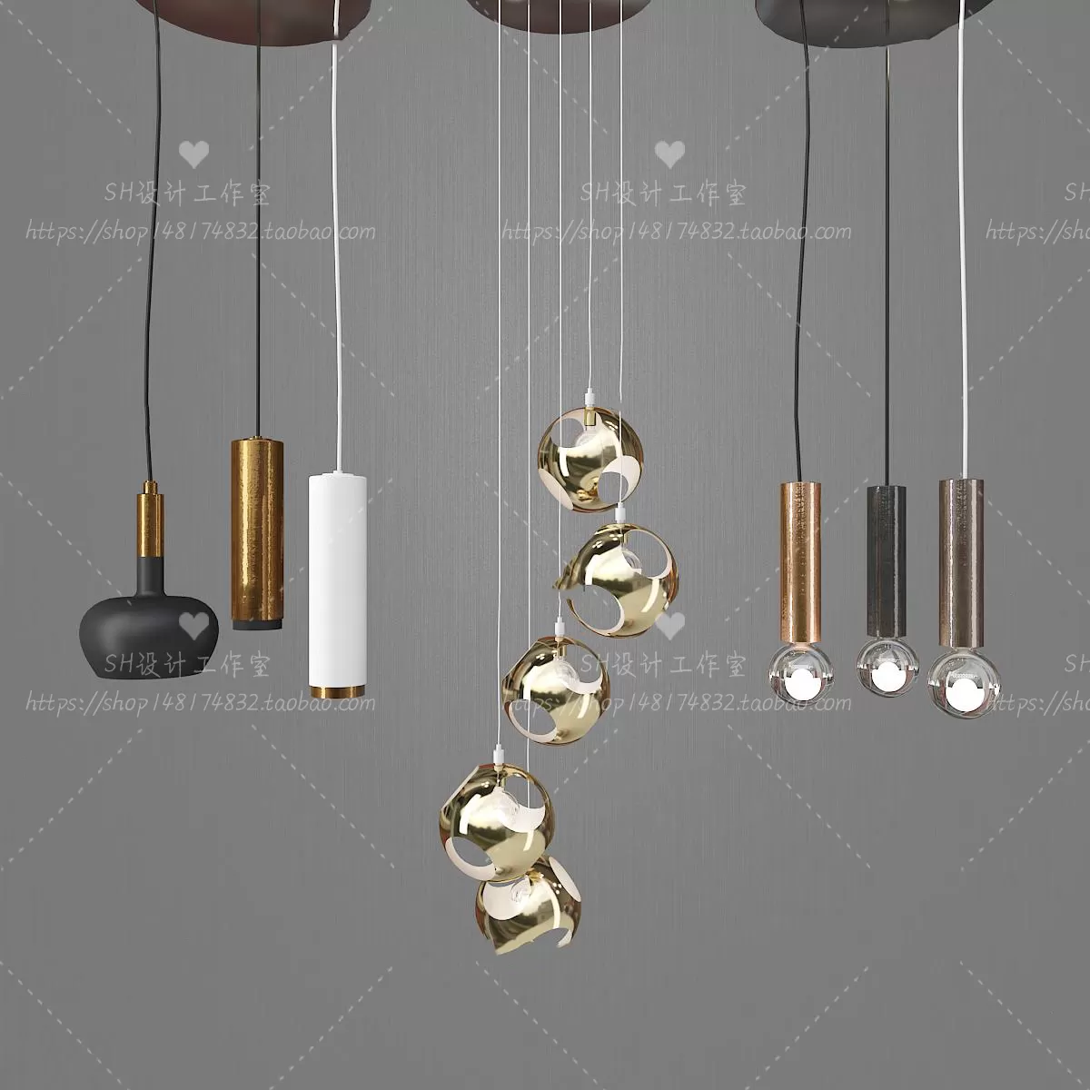 Lights – Chandelier 3D Models – 0660