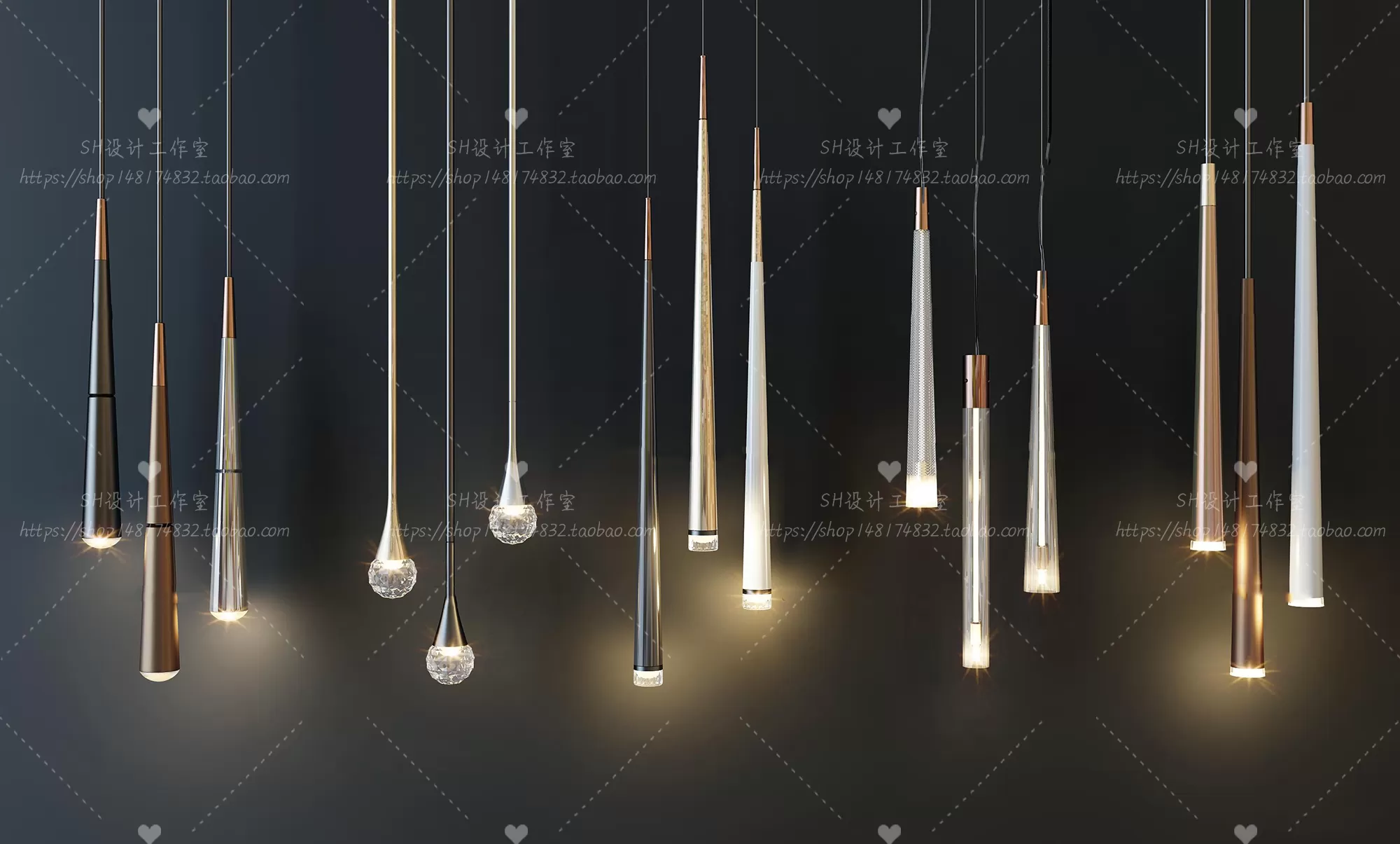 Lights – Chandelier 3D Models – 0663