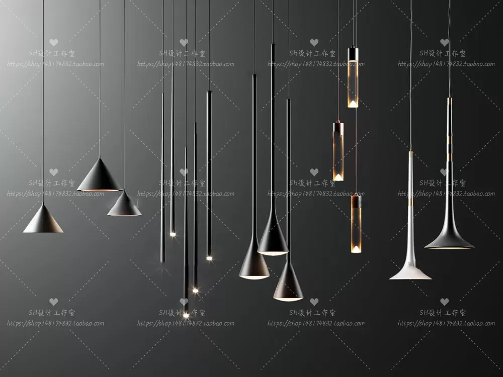 Lights – Chandelier 3D Models – 0664