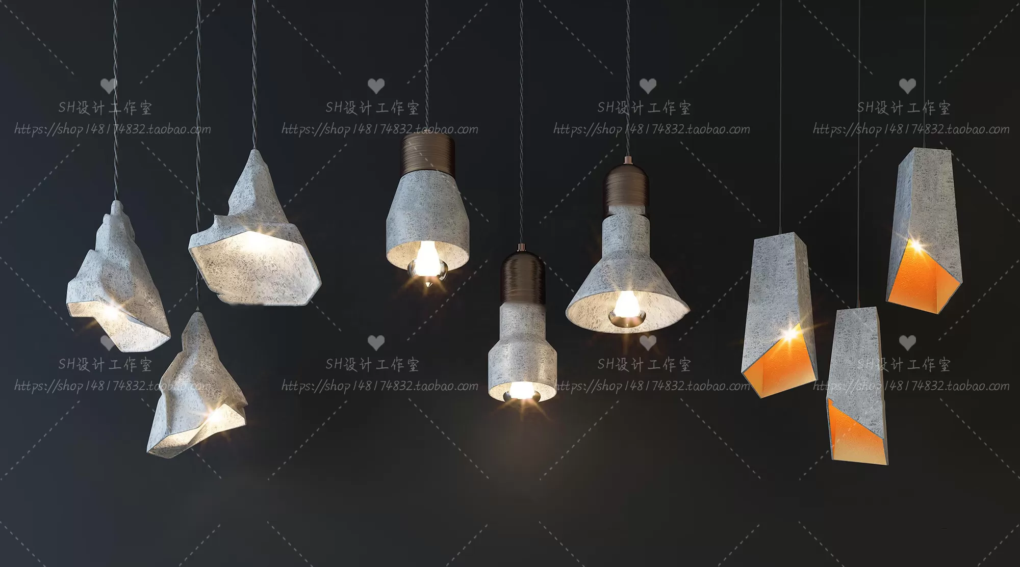 Lights – Chandelier 3D Models – 0674