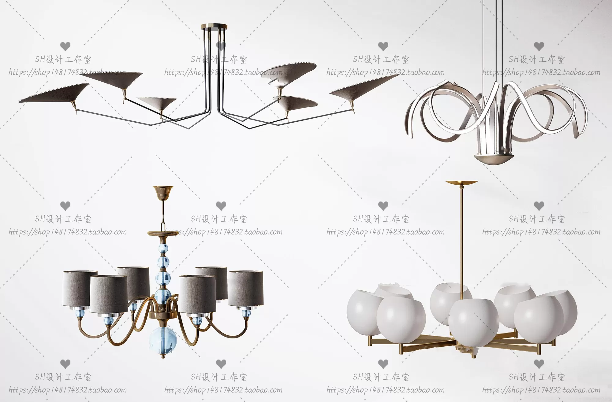Lights – Chandelier 3D Models – 0697